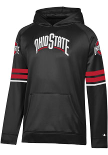 Mens Ohio State Buckeyes Black Champion Stadium Jersey Look Long Sleeve Hoodie