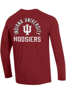 Mens Indiana Hoosiers Cardinal Champion Stadium Three Hits Tee