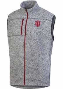 Mens Indiana Hoosiers Grey Champion Stadium Artic Fleece Vest