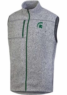 Mens Michigan State Spartans Grey Champion Stadium Artic Fleece Vest