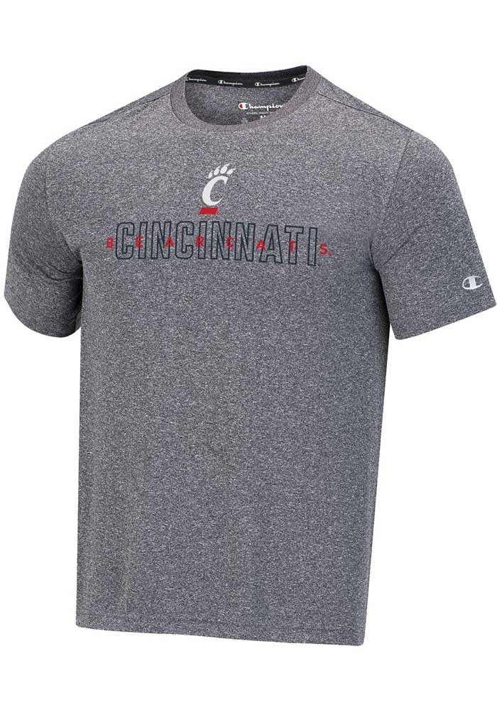 Champion Cincinnati Bearcats Charcoal Stadium Impact Heathered Short Sleeve T Shirt