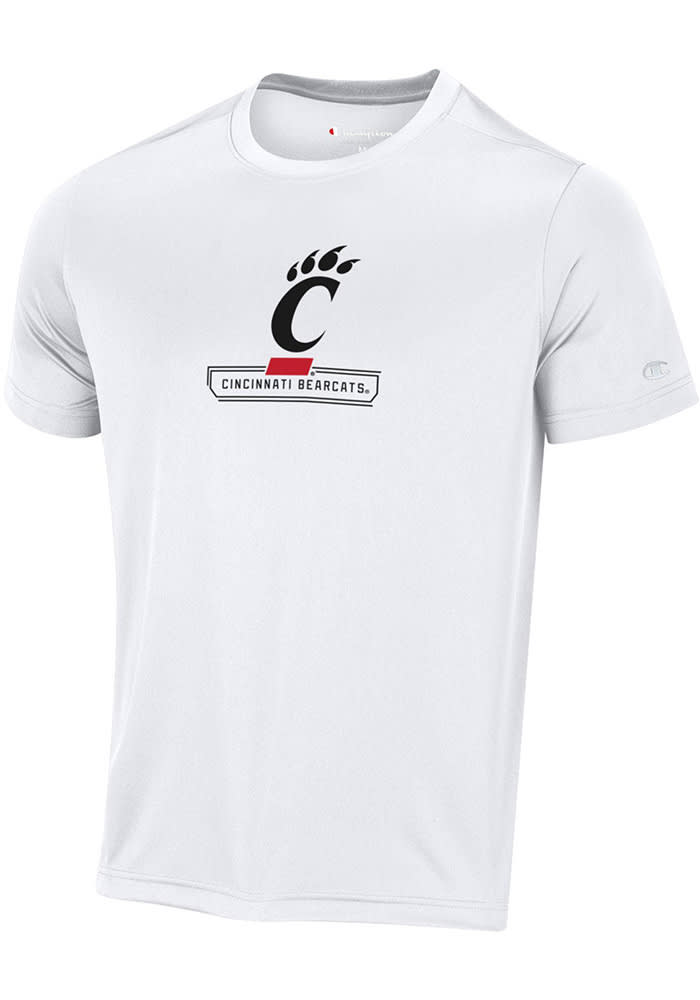 Champion Cincinnati Bearcats White Stadium Impact Short Sleeve T Shirt
