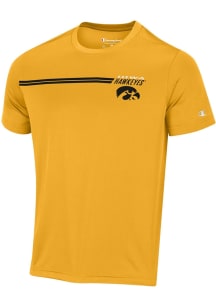 Iowa Hawkeyes Gold Champion Stadium Impact Short Sleeve T Shirt