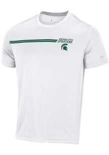 Michigan State Spartans White Champion Stadium Impact Short Sleeve T Shirt