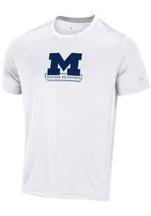 Michigan Wolverines White Champion Stadium Impact Short Sleeve T Shirt