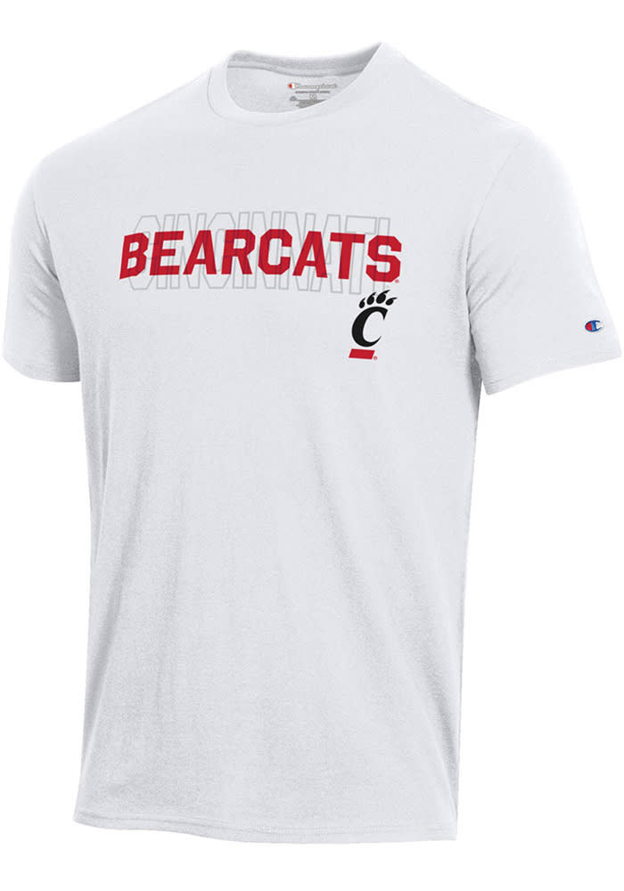 Champion Cincinnati Bearcats White Stadium Shadow Short Sleeve T Shirt