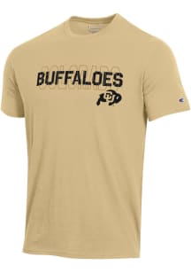 Champion Colorado Buffaloes Gold Stadium Shadow Short Sleeve T Shirt