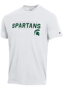 Champion Michigan State Spartans White Stadium Shadow Short Sleeve T Shirt