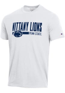 Penn State Nittany Lions White Champion Stadium Distressed Short Sleeve T Shirt