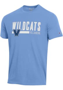 Champion Villanova Wildcats Light Blue Stadium Distressed Short Sleeve T Shirt