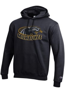 Champion Wisconsin-Milwaukee Panthers Mens Black PowerBlend Primary Logo Long Sleeve Hoodie