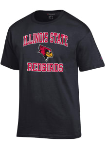Champion Illinois State Redbirds Black Number 1 Short Sleeve T Shirt