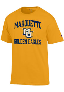 Champion Marquette Golden Eagles Gold Number 1 Short Sleeve T Shirt