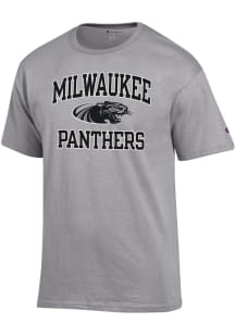 Champion Wisconsin-Milwaukee Panthers Grey Number 1 Short Sleeve T Shirt