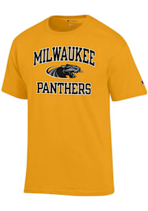 Champion Wisconsin-Milwaukee Panthers Gold Number 1 Short Sleeve T Shirt