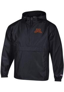 Mens Minnesota Golden Gophers Black Champion Primary Logo Light Weight Jacket