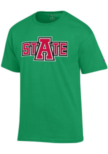 Champion Arkansas State Red Wolves Kelly Green Alternate Logo Short Sleeve T Shirt