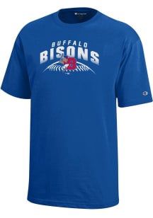 Champion Buffalo Bisons Youth Blue Baseball Short Sleeve T-Shirt