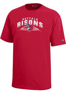 Champion Buffalo Bisons Youth Red Basbeball Short Sleeve T-Shirt