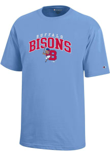 Champion Buffalo Bisons Youth Light Blue Arched Logo Short Sleeve T-Shirt