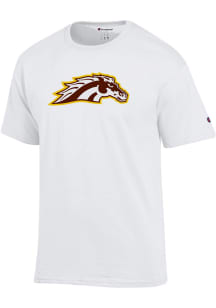 Champion Western Michigan Broncos White Core Primary Team Logo Short Sleeve T Shirt