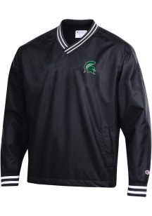 Mens Michigan State Spartans Black Champion Super Fan Scout Pullover Pullover Jackets