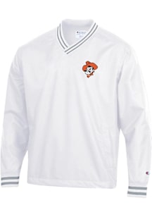 Champion Oklahoma State Cowboys Mens White Super Fan Scout Pullover Pullover Jackets