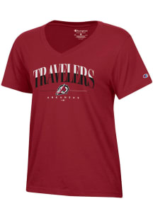 Champion Arkansas Travelers Womens Red Core Short Sleeve T-Shirt