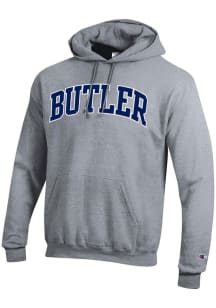 Champion Butler Bulldogs Mens Grey Arch Name Twill Long Sleeve Hoodie