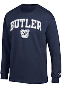 Champion Butler Bulldogs Navy Blue Arch Mascot Long Sleeve T Shirt