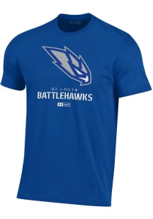 Under Armour St Louis Battlehawks Blue Primary Short Sleeve T Shirt