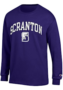 Champion Scranton Royals Purple Arch Mascot Long Sleeve T Shirt