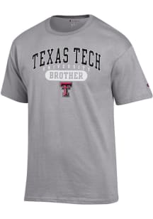 Champion Texas Tech Red Raiders Grey Brother Short Sleeve T Shirt