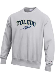 Champion Toledo Rockets Mens Grey Reverse Weave Long Sleeve Crew Sweatshirt