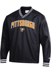 Champion Pittsburgh Penguins Mens Black Super Fan Pullover Jackets