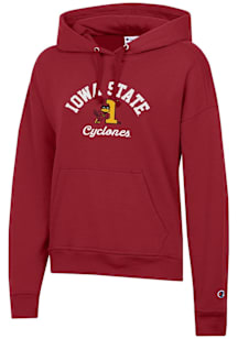 Champion Iowa State Cyclones Womens Cardinal Powerblend Hooded Sweatshirt