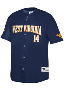 Champion West Virginia Mountaineers Mens Navy Blue Sublimated Fashion Jersey