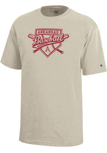 Champion Arkansas Razorbacks Youth Oatmeal Baseball Diamond Short Sleeve T-Shirt