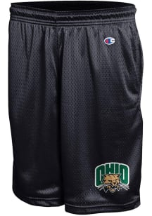 Champion Ohio Bobcats Mens Black Primary Logo Mesh Shorts