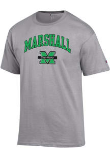 Champion Marshall Thundering Herd Grey Arch Mascot Short Sleeve T Shirt