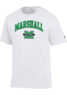 Champion Marshall Thundering Herd White Arch Mascot Short Sleeve T Shirt