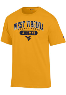 Champion West Virginia Mountaineers Gold Alumni Pill Short Sleeve T Shirt