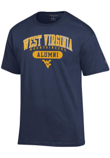 Champion West Virginia Mountaineers Navy Blue Alumni Pill Short Sleeve T Shirt