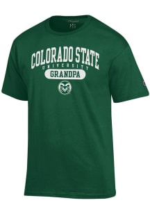 Champion Colorado State Rams Green Grandpa Pill Short Sleeve T Shirt