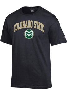 Champion Colorado State Rams Black Arch Mascot Short Sleeve T Shirt