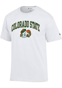 Champion Colorado State Rams White Arch Mascot Short Sleeve T Shirt