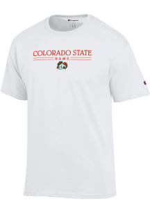 Champion Colorado State Rams White Vault Short Sleeve T Shirt