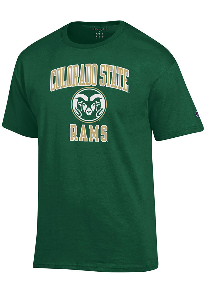 Champion Colorado State Rams GREEN No 1 Short Sleeve T Shirt - 147502853
