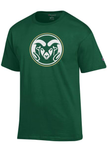 Champion Colorado State Rams Green Primary Logo Short Sleeve T Shirt
