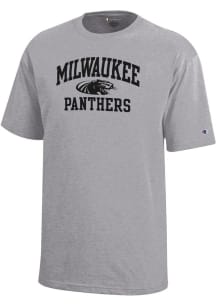 Champion Wisconsin-Milwaukee Panthers Youth Grey No 1 Short Sleeve T-Shirt